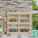 Blomsterkasser til Euro-paletter 24 pcs Lysegrå