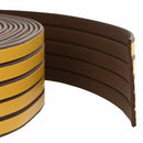 Selvklebende vindues tætningsbånd Brun 9 x 3 mm 50 m EPDM-skum
