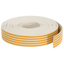 Selvklebende vindues tætningsbånd Hvid 9 x 4 mm 12 m EPDM-skum
