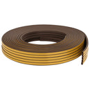 Selvklebende vindues tætningsbånd Brun 10 x 6 mm 12 m EPDM-skum