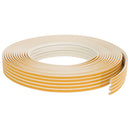 Selvklebende vindues tætningsbånd Hvid 9 x 6 mm 50 m EPDM-skum
