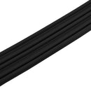 Selvklebende vindues tætningsbånd Sort 9 x 6 mm 100 m EPDM-skum
