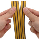 Selvklebende vindues tætningsbånd Brun 9 x 6 mm 12 m EPDM-skum