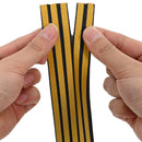 Selvklebende vindues tætningsbånd Sort 12 x 10 mm 100 m