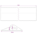 Garage Gulvforsegling Sort 78 x 14 mm 1,5 m EPDM gummi