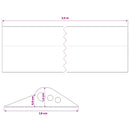 Garage Gulvforsegling Sort 78 x 14 mm 3,5 m EPDM gummi