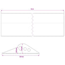 Garage Gulvforsegling Sort 78 x 14 mm 12 m EPDM gummi