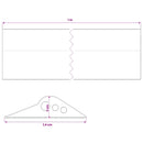 Garage Gulvforsegling Sort 74 x 20 mm 1 m EPDM gummi