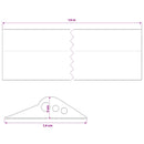 Garage Gulvforsegling Sort 74 x 20 mm 1,5 m EPDM gummi
