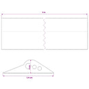Garage Gulvforsegling Sort 74 x 20 mm 3 m EPDM gummi