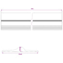 Garage Gulvforsegling Sort og Gul 12 x 90 mm 3 m PVC