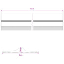 Garage Gulvforsegling Sort og Gul 12 x 90 mm 4,5 m PVC