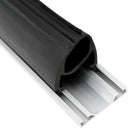 Garage Dør Tætning Sort 41 x 33 mm 3,5 m PVC
