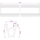 Garage Dør Tætning Sort 41 x 33 mm 5,5 m PVC