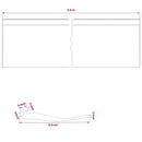Garage Dør Tætning Sort 52 x 2 mm 2,5 m PVC