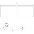 Garage Dør Tætning Sort 52 x 2 mm 5,5 m PVC