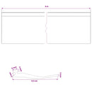 Garage Dør Tætning Sort 52 x 2 mm 6 m PVC