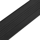 Garage Dør Tætning Sort 70 x 6 mm 6 m PVC