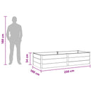Højbed Brun 250 x 100 x 54 cm