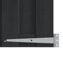 Haveport 100 x 80 cm WPC og Aluminium Sort