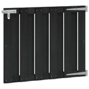 Haveport 100 x 80 cm WPC og Aluminium Sort