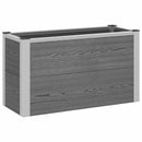 Højbed Grå 75 x 30 x 42 cm WPC og Aluminium