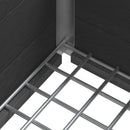 Højbed Grå 100 x 30 x 42 cm WPC og Aluminium