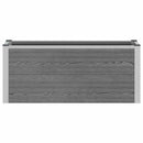 Højbed Grå 100 x 30 x 42 cm WPC og Aluminium