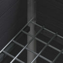 Højbed Grå 50 x 30 x 82 cm WPC og Aluminium