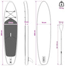 Oppustelig Stand Up Paddle Board HYDROS 305 x 76 x 15 cm Turkis