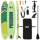 Oppustelig Stand Up Paddle Board POSEIDON Grøn 335 x 76 x 15 cm
