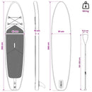 Oppustelig Stand Up Paddle Board APEX 366 x 81 x 15 cm Blå til