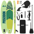 SUP board med sæde 2-i-1 POSEIDON 305 x 76 x 15 cm Grøn til