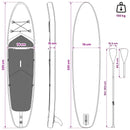 SUP board med sæde 2-i-1 POSEIDON 335 x 76 x 15 cm Grøn til