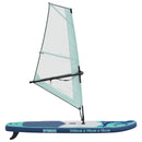 Oppusteligt SUP Board med Sejl HYDROS 330 x 76 x 15 cm Turkis