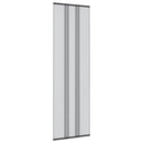 Insektdørskærm med netforhæng Sort 70 x 220 cm Polyester