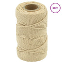 Bådsnor 2 mm 50 m Naturfarvet
