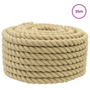 Bådsnor 18 mm 25 m Naturfarvet