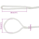 Bådsnor 10 mm 12 m Hvid Polyester