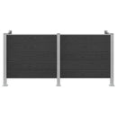 Affaldsbeholderhegn Grå 237 x 85 x 115 cm Aluminium og WPC