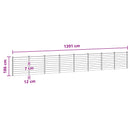 Hegnssæt 8 pcs 1391 x 186 cm WPC og Aluminium Sort