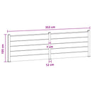 Hegnssæt 2 pcs 353 x 105 cm WPC og Aluminium Brun