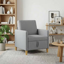 Sofa med opbevaring Lysegrå 72 x 78 x 87 cm Polyester