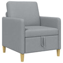 Sofa med opbevaring Lysegrå 72 x 78 x 87 cm Polyester