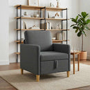 Sofa med opbevaring Mørkegrå 72 x 78 x 87 cm Polyester