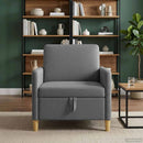 Sofa med opbevaring Mørkegrå 72 x 78 x 87 cm Polyester
