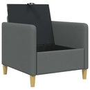 Sofa med opbevaring Mørkegrå 72 x 78 x 87 cm Polyester