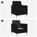 Sofa med opbevaring Sort 72 x 78 x 87 cm Polyester