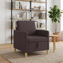 Sofa med opbevaring Mørk Brun 72 x 78 x 87 cm Polyester