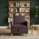 Sofa med opbevaring Mørk Brun 72 x 78 x 87 cm Polyester